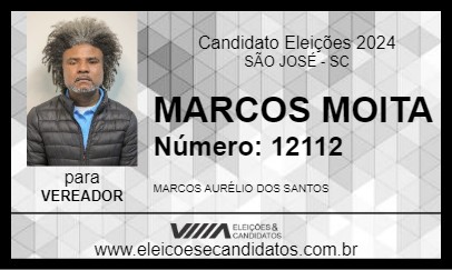 Candidato MARCOS MOITA 2024 - SÃO JOSÉ - Eleições