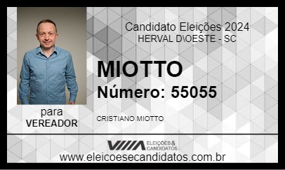 Candidato MIOTTO 2024 - HERVAL D\OESTE - Eleições