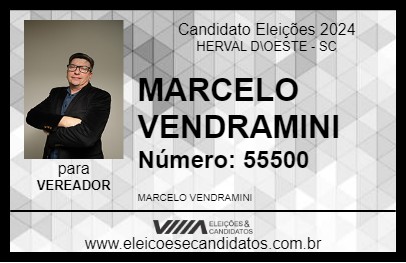 Candidato MARCELO VENDRAMINI 2024 - HERVAL D\OESTE - Eleições