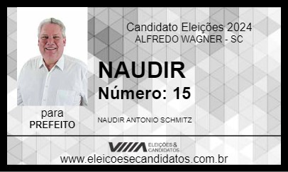 Candidato NAUDIR 2024 - ALFREDO WAGNER - Eleições