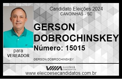 Candidato GERSON DOBROSHINSKEI 2024 - CANOINHAS - Eleições