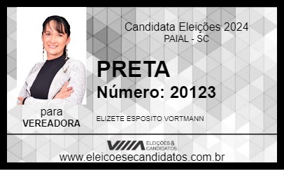 Candidato PRETA 2024 - PAIAL - Eleições