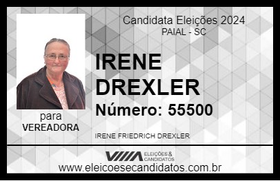 Candidato IRENE DREXLER 2024 - PAIAL - Eleições