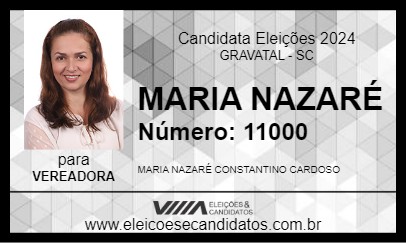 Candidato MARIA NAZARÉ 2024 - GRAVATAL - Eleições