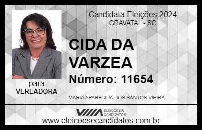 Candidato CIDA DA VARZEA 2024 - GRAVATAL - Eleições