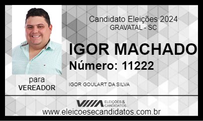 Candidato IGOR MACHADO 2024 - GRAVATAL - Eleições