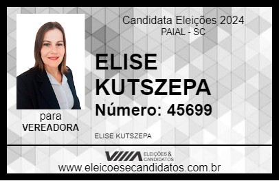 Candidato ELISE KUTSZEPA 2024 - PAIAL - Eleições