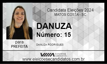 Candidato DANUZA 2024 - MATOS COSTA - Eleições