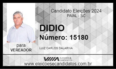 Candidato DIDIO 2024 - PAIAL - Eleições