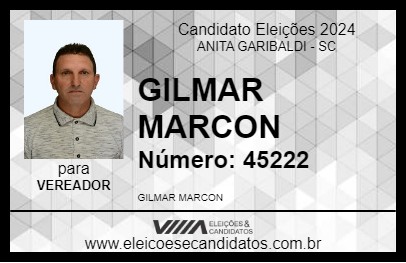 Candidato GILMAR MARCON 2024 - ANITA GARIBALDI - Eleições