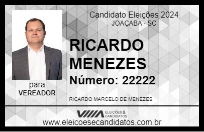 Candidato RICARDO MENEZES 2024 - JOAÇABA - Eleições