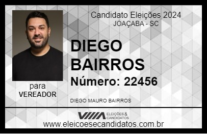 Candidato DIEGO BAIRROS 2024 - JOAÇABA - Eleições