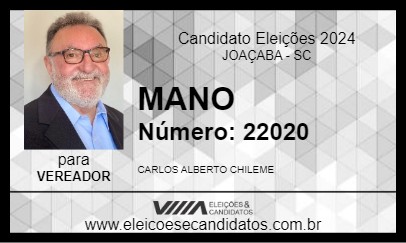 Candidato MANO 2024 - JOAÇABA - Eleições