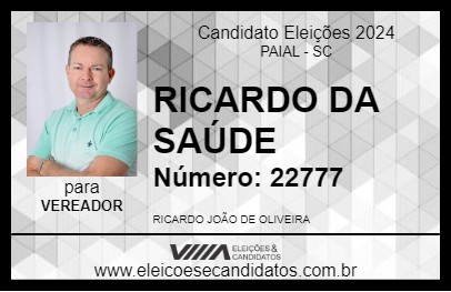 Candidato RICARDO DA SAÚDE 2024 - PAIAL - Eleições