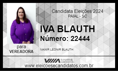 Candidato IVA BLAUTH 2024 - PAIAL - Eleições