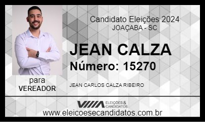 Candidato JEAN  CALZA 2024 - JOAÇABA - Eleições