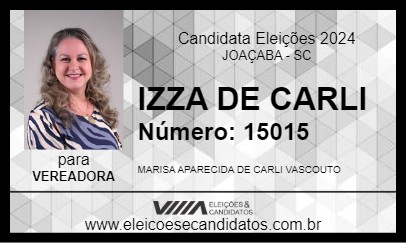 Candidato IZZA DE CARLI 2024 - JOAÇABA - Eleições