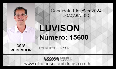 Candidato LUVISON 2024 - JOAÇABA - Eleições