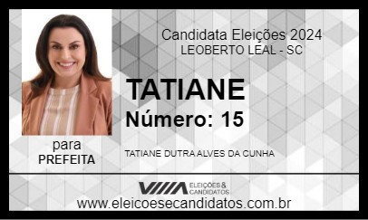 Candidato TATIANE 2024 - LEOBERTO LEAL - Eleições