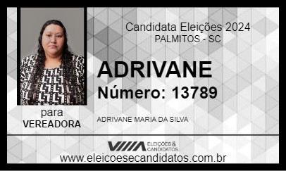 Candidato ADRIVANE 2024 - PALMITOS - Eleições