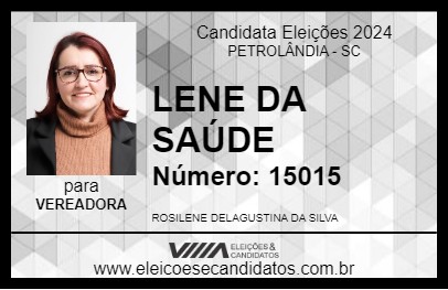 Candidato LENE DA SAÚDE 2024 - PETROLÂNDIA - Eleições