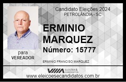 Candidato ERMINIO MARQUEZ 2024 - PETROLÂNDIA - Eleições