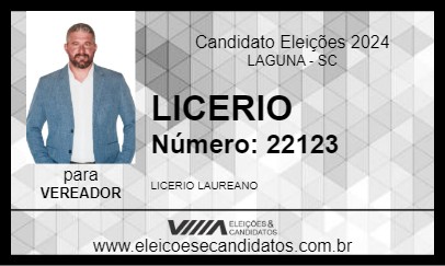 Candidato LICERIO 2024 - LAGUNA - Eleições