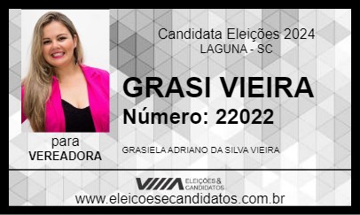 Candidato GRASI VIEIRA 2024 - LAGUNA - Eleições