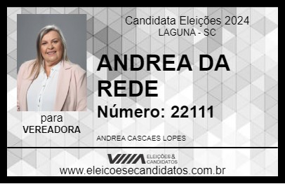 Candidato ANDREA DA REDE 2024 - LAGUNA - Eleições