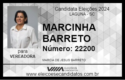 Candidato MARCINHA BARRETO 2024 - LAGUNA - Eleições