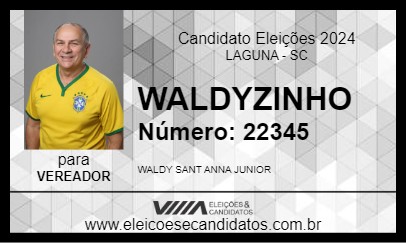 Candidato WALDYZINHO 2024 - LAGUNA - Eleições