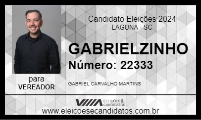 Candidato GABRIELZINHO 2024 - LAGUNA - Eleições