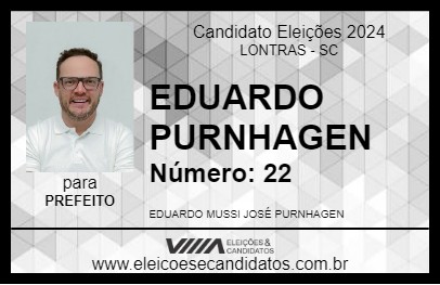 Candidato EDUARDO PURNHAGEN 2024 - LONTRAS - Eleições