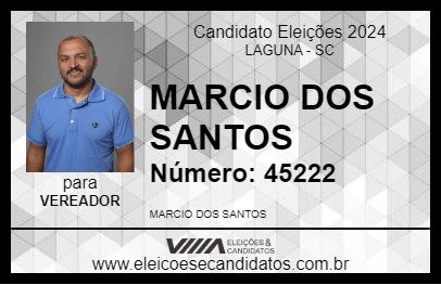 Candidato MARCIO DOS SANTOS 2024 - LAGUNA - Eleições