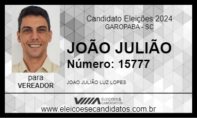 Candidato JOÃO JULIÃO 2024 - GAROPABA - Eleições