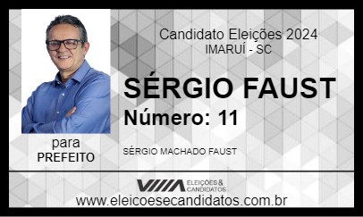 Candidato SÉRGIO FAUST 2024 - IMARUÍ - Eleições