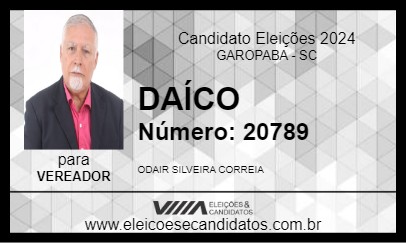 Candidato DAÍCO 2024 - GAROPABA - Eleições