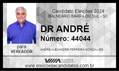 Candidato DR ANDRÉ  2024 - BALNEÁRIO BARRA DO SUL - Eleições