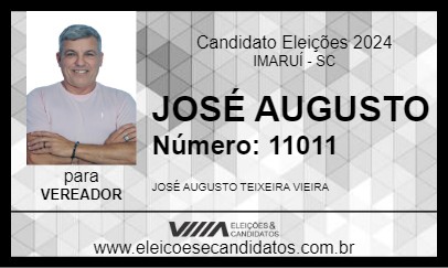 Candidato JOSÉ AUGUSTO 2024 - IMARUÍ - Eleições