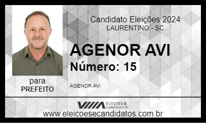 Candidato AGENOR AVI 2024 - LAURENTINO - Eleições