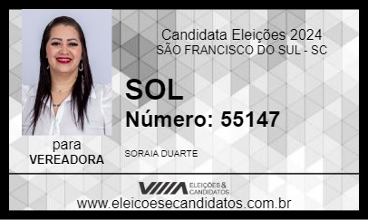 Candidato SOL 2024 - SÃO FRANCISCO DO SUL - Eleições