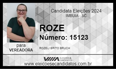 Candidato ROZE 2024 - IMBUIA - Eleições