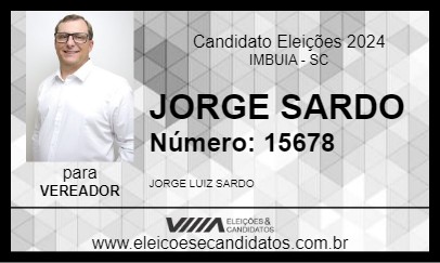 Candidato JORGE SARDO 2024 - IMBUIA - Eleições