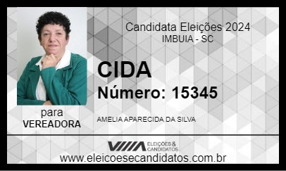 Candidato CIDA 2024 - IMBUIA - Eleições