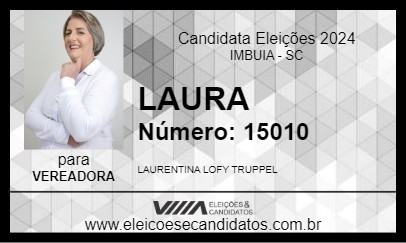 Candidato LAURA 2024 - IMBUIA - Eleições