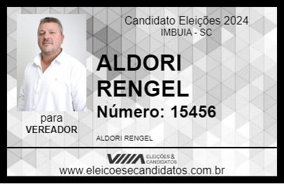 Candidato ALDORI RENGEL 2024 - IMBUIA - Eleições