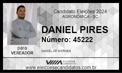 Candidato DANIEL PIRES 2024 - AGRONÔMICA - Eleições