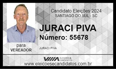 Candidato JURACI PIVA 2024 - SANTIAGO DO SUL - Eleições