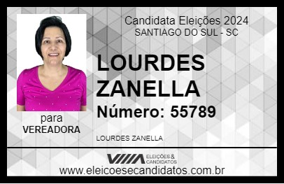 Candidato LOURDES ZANELLA 2024 - SANTIAGO DO SUL - Eleições