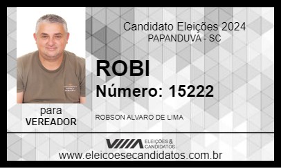 Candidato ROBI 2024 - PAPANDUVA - Eleições